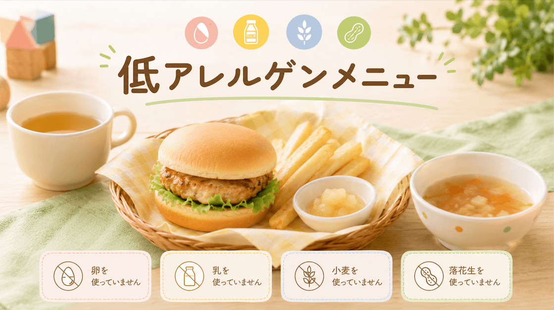 低アレルゲンメニュー